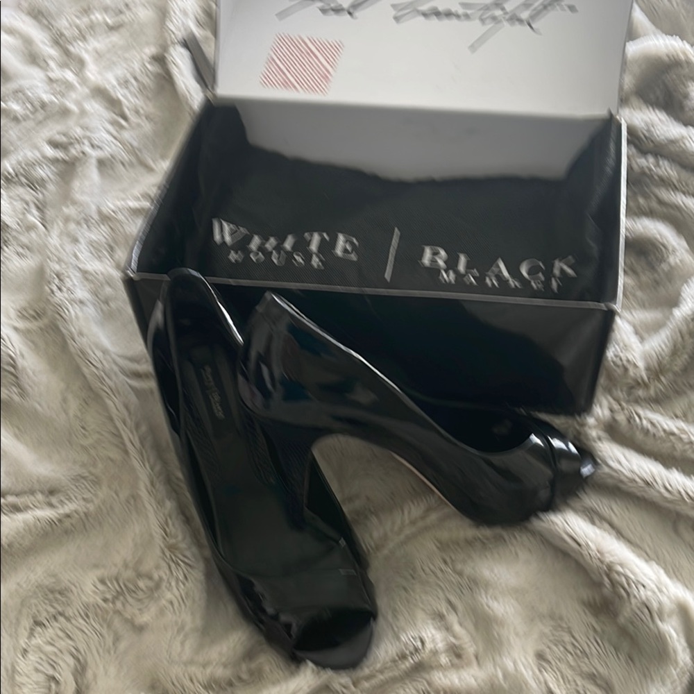 White House Black Market Black Stiletto Heels